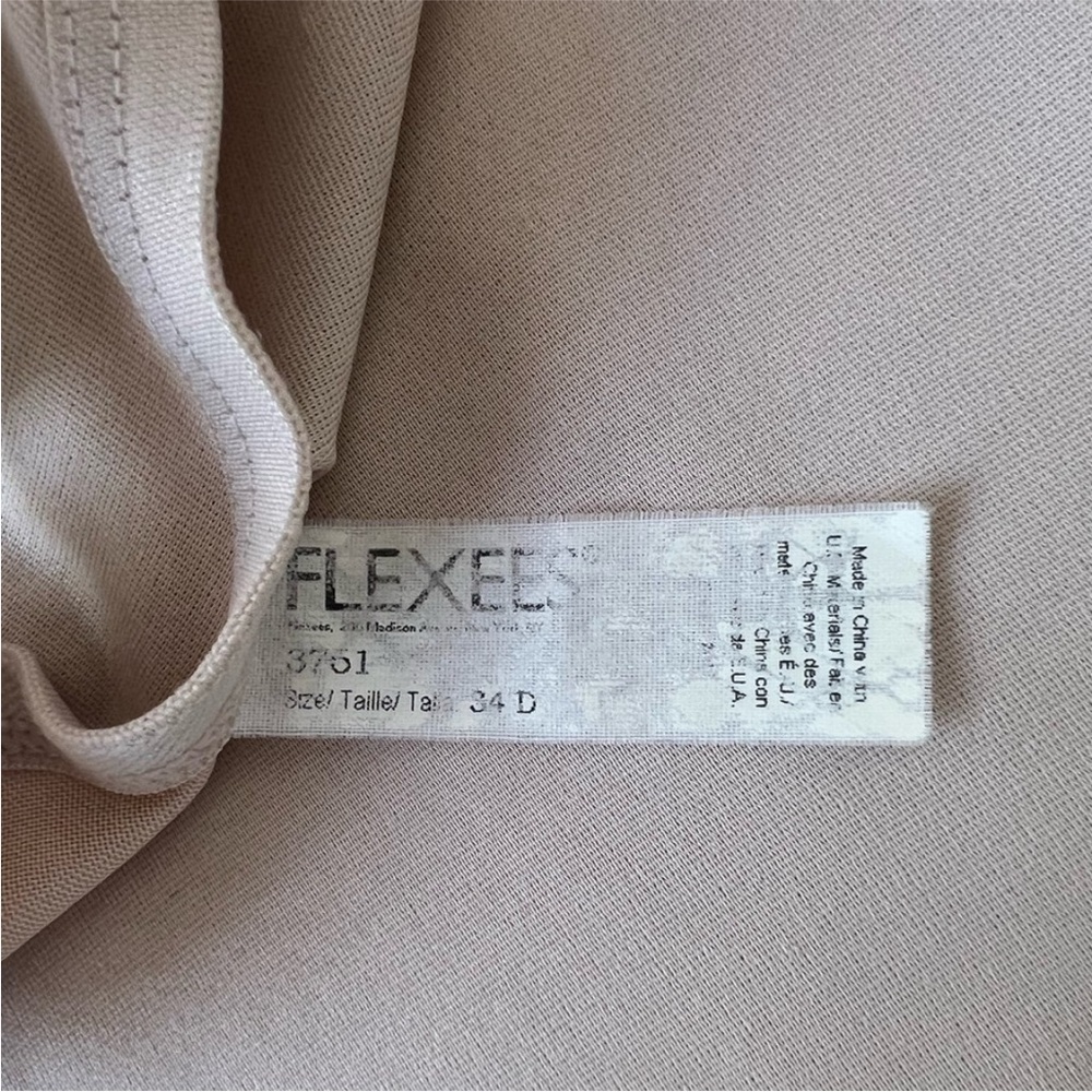 Flexees Nude Full Body Control Slip Shapewear 34D Seamless - Picture 4 of 6
